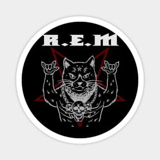 REM CAT ROCK - MERCH VTG Magnet